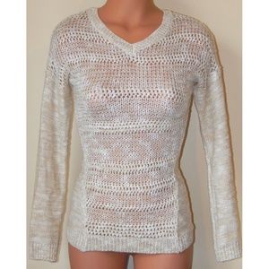 Pink Republic Sweater Semi-Sheer Front 7/8 NWT